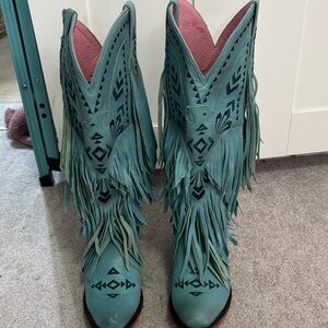 Lane Gypsy Junkie boots  Turquoise Western Boots